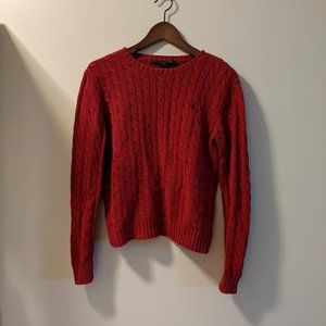 100% Cotton Ralph Lauren Cable Knit Sweater